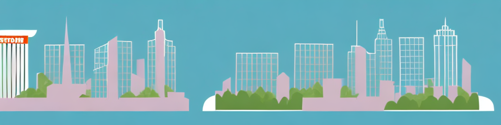 Two distinct buildings