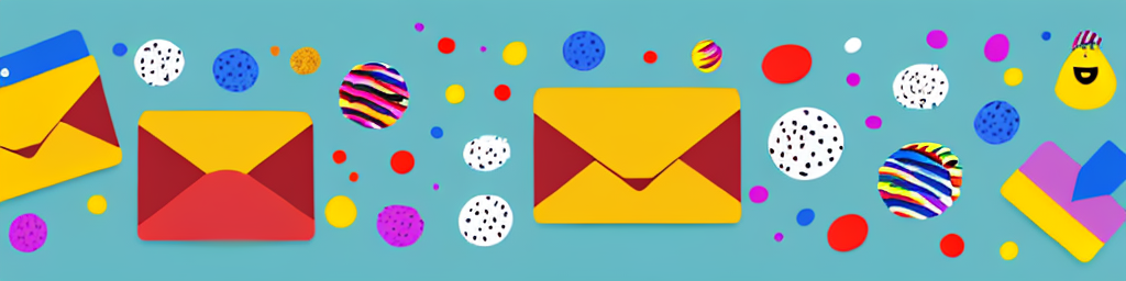 An open email envelope with comic bubbles popping out