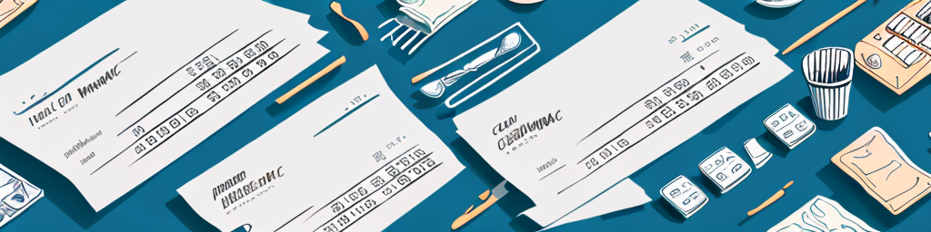 A restaurant setting with a cash register