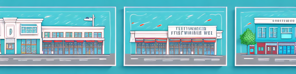 Two distinct storefronts