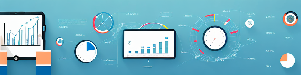 Modern technological devices like a laptop