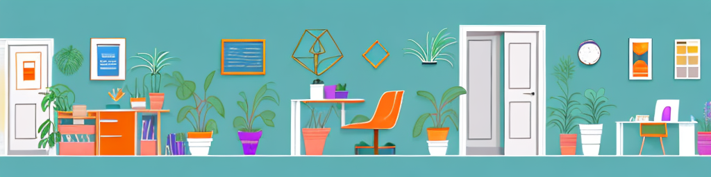 A door opening to a vibrant