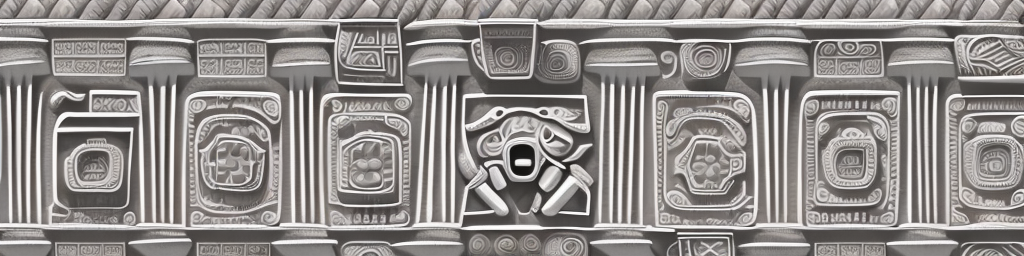 A construction site with iconic mexican architectural elements