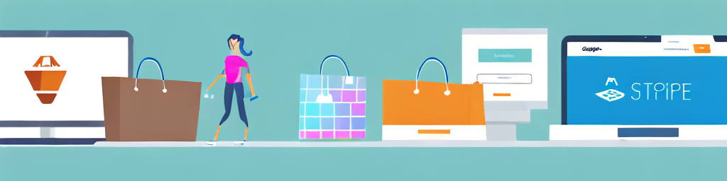 A computer screen displaying a shopify interface with various product images