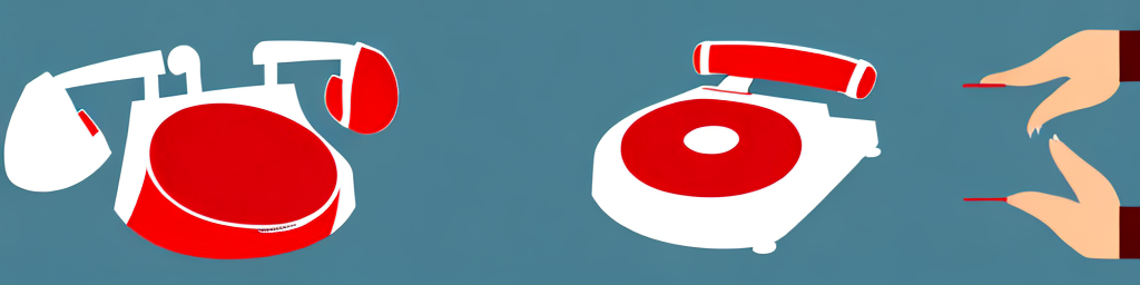 A telephone with a red "no" symbol overlaying it