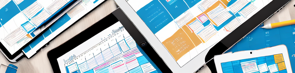 A variety of digital devices like a laptop