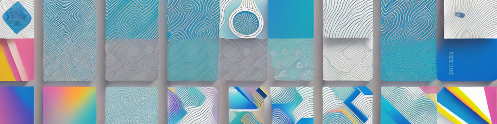 A variety of business cards in different shapes